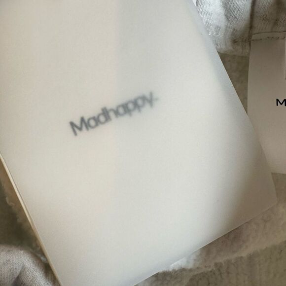 NWT MADHAPPY Women’s Heather Gray NYC Exclusive Straight Leg Fleece Sweatpants M - Picture 11 of 12